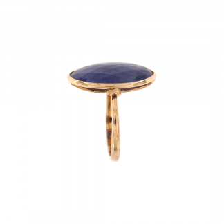 Anello in oro rosa 18kt con tanzanite