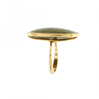Anello in oro rosa 18kt con vesuvianite