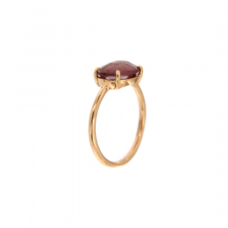 Anello in oro rosa 18kt con tormalina