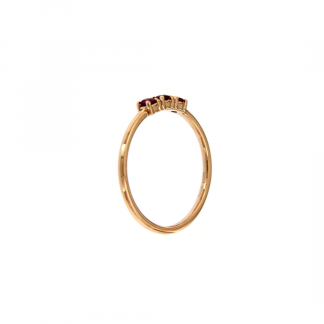 Anello in oro rosa 18kt con rubino ct1,20