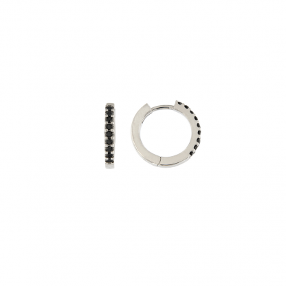 Orecchini in oro 18kt con diamanti neri